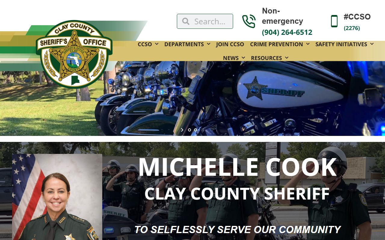 Clay County Sheriff website for busted mugshots and inmate search