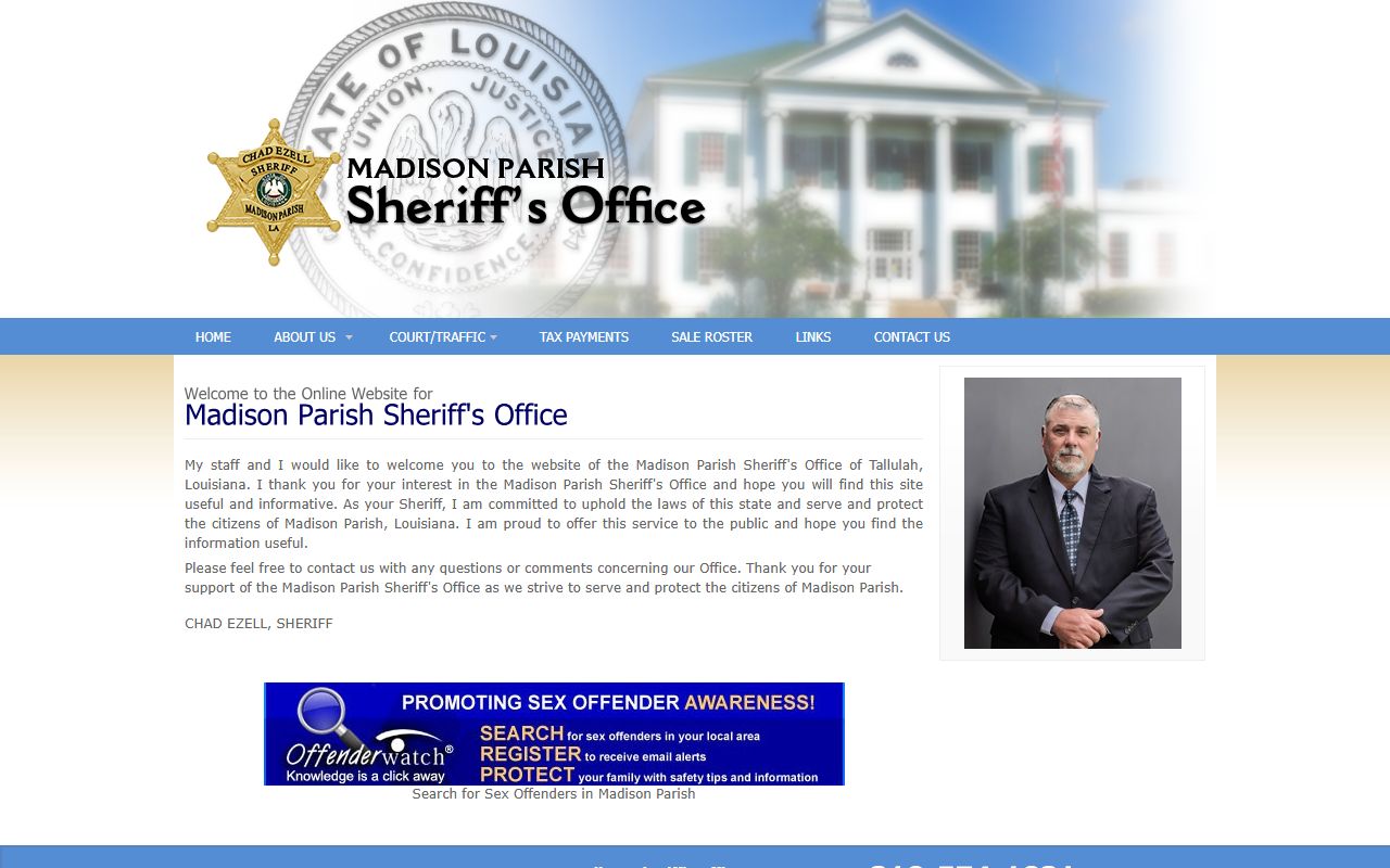 Madison County Sheriff website for busted mugshots and arrest records