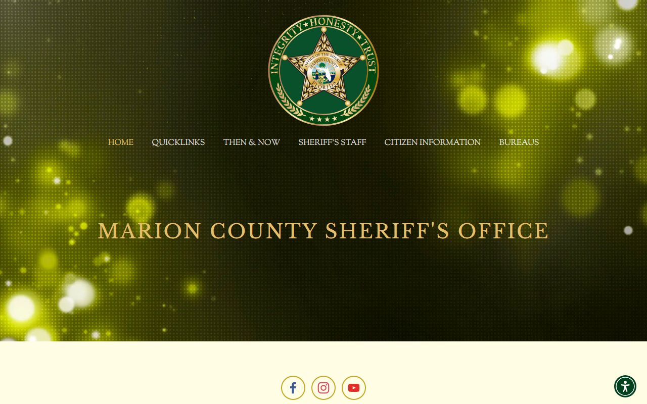Marion County Sheriff website for busted mugshots and arrest records